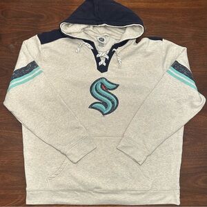 Seattle Kraken NHL Gray Pullover Hoodie